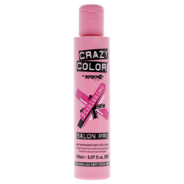 Crazy Color Crazy Color Salon Pro Semi Permanent Hair Color - 42 Pinkissimo by Crazy Color for Women - 5.07 oz Hair Color