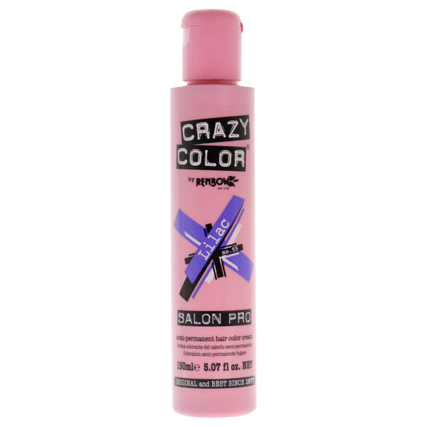 Crazy Color Crazy Color Salon Pro Semi Permanent Hair Color - 55 Lilac by Crazy Color for Women - 5.07 oz Hair Color