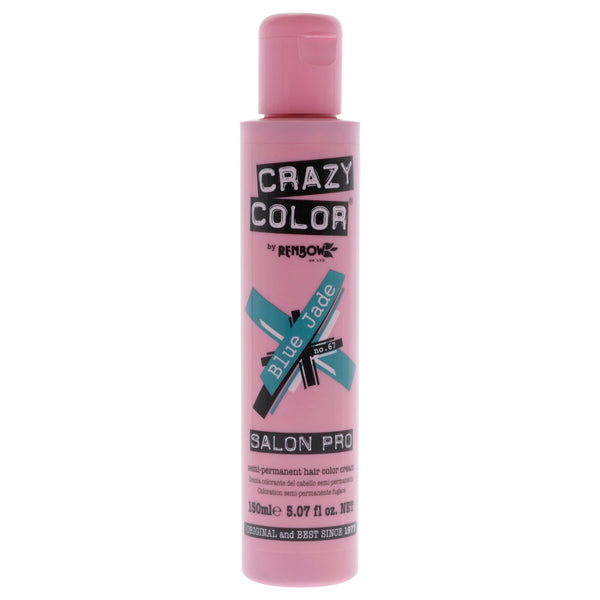 Crazy Color Crazy Color Salon Pro Semi Permanent Hair Color - 67 Blue Jade by Crazy Color for Women - 5.07 oz Hair Color