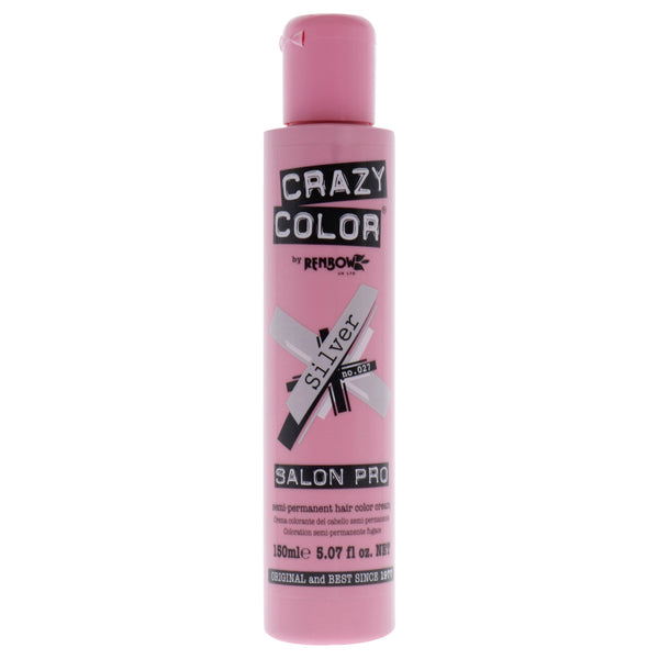 Crazy Color Crazy Color Salon Pro Semi Permanent Hair Color - 027 Silver by Crazy Color for Women - 5.07 oz Hair Color