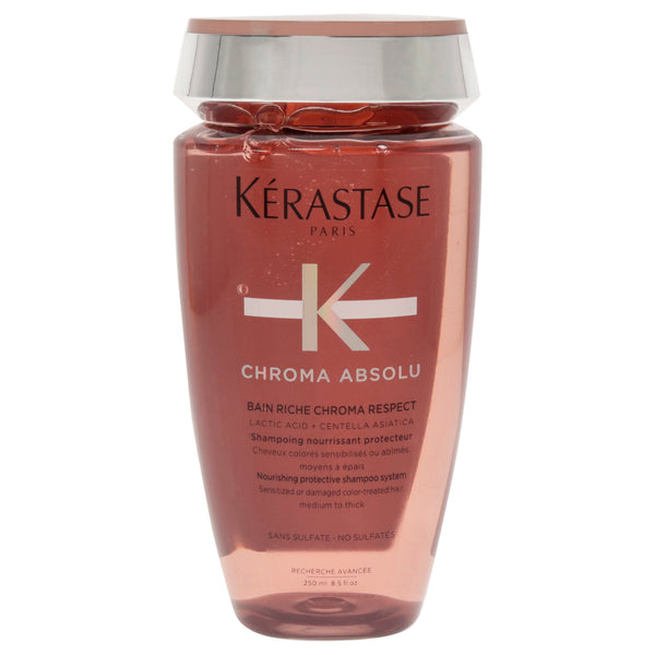 Kerastase Chroma Absolu Bain Riche Respect Shampoo by Kerastase for Unisex - 8.5 oz Shampoo