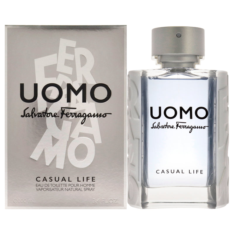 Salvatore Ferragamo Uomo Casual Life by Salvatore Ferragamo for Men - 3.4 oz EDT Spray