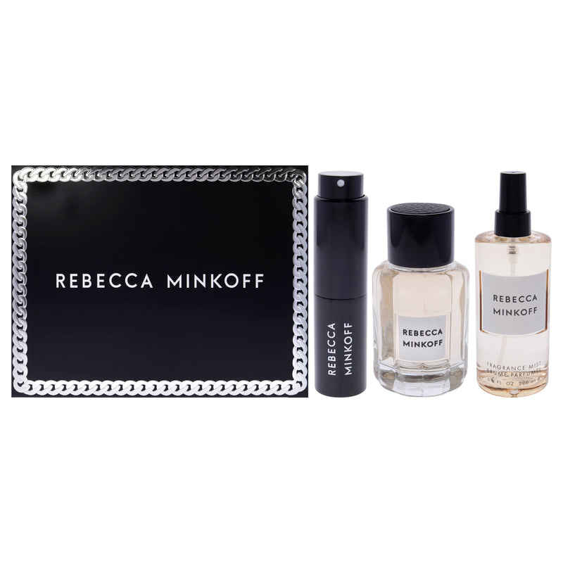 Rebecca Minkoff Rebecca Minkoff Spring 2023 by Rebecca Minkoff for Women - 3 Pc Gift Set 3.4oz EDP Spray, 0.47oz EDP Spray, 6.8oz Fragrance Mist