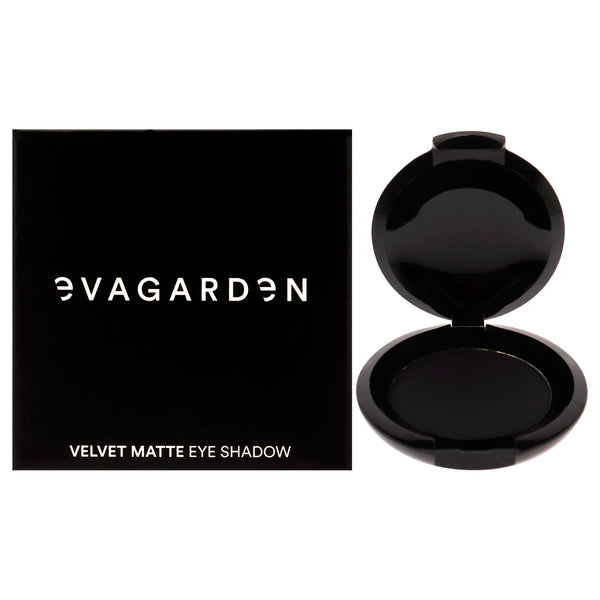 Evagarden Velvet Matte Eyeshadow - 128 Black by Evagarden for Women - 0.08 oz Eye Shadow