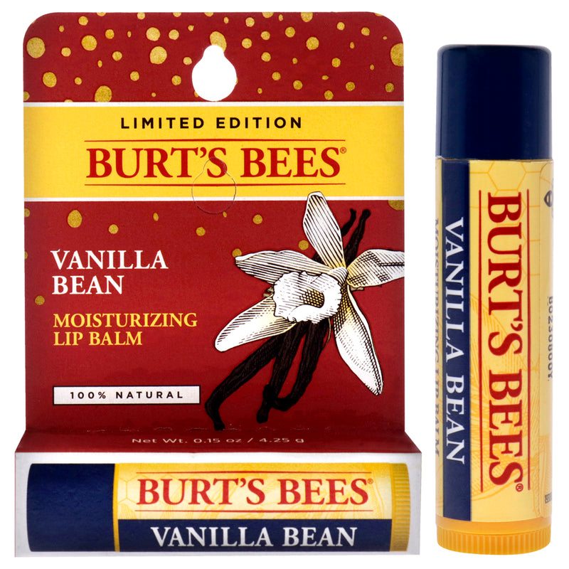 Burt's Bees Moisturizing Lip Balm -Vanilla Bean by Burts Bees for Unisex - 0.15 oz Lip Balm (Limited Edition)