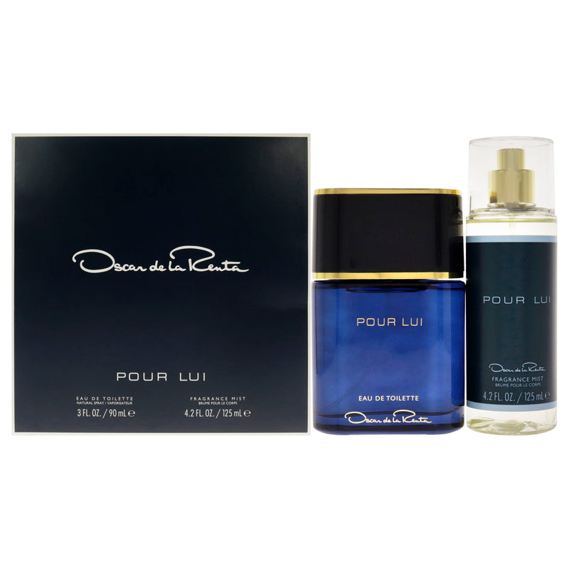 Oscar De La Renta Oscar Pour Lui by Oscar De La Renta for Men - 2 Pc Gift Set 3oz EDT Spray, 4.2oz Fragrance Mist