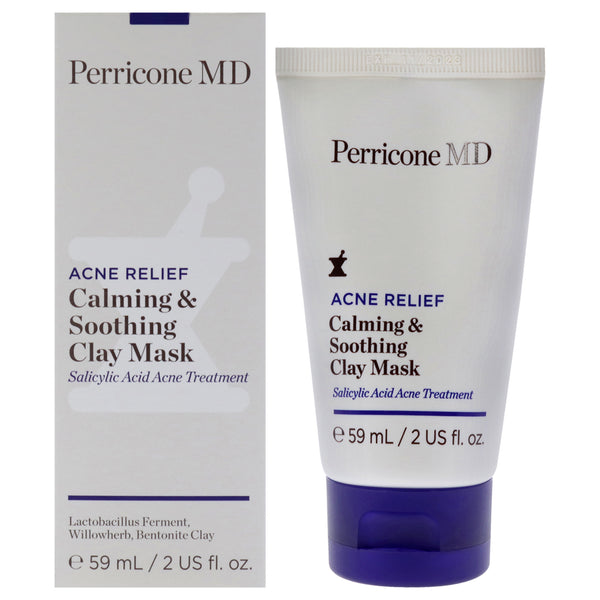 Perricone MD Acne Relief Calming and Soothing Clay Mask by Perricone MD for Unisex - 2 oz Mask