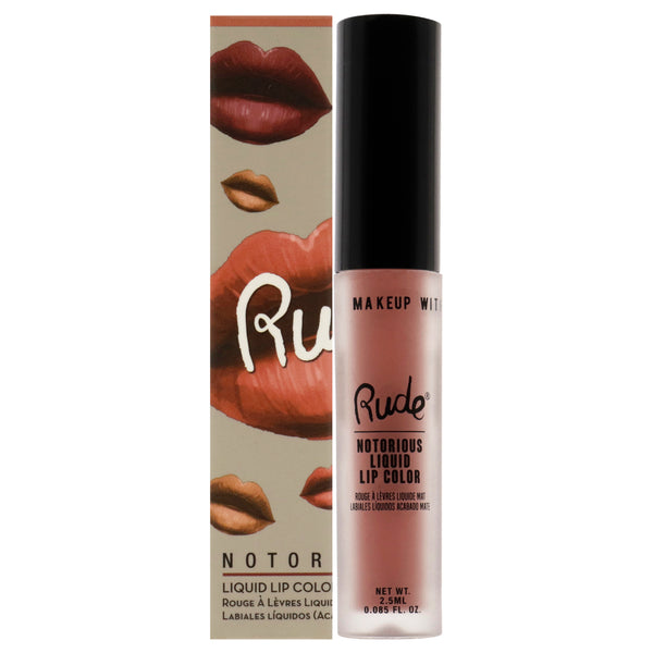 Rude Cosmetics Notorious Rich Long Liquid Lip Color - Below the Belt by Rude Cosmetics for Women - 0.1 oz Lip Color