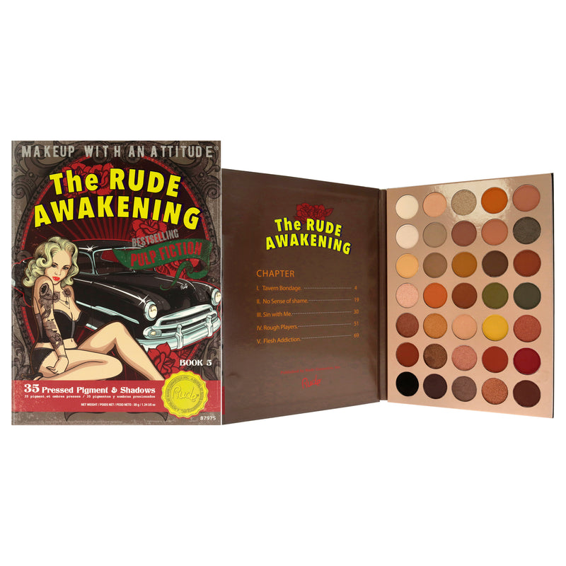 Rude Cosmetics The Rude Awakening 35 Eyeshadow Palette - Book 5 by Rude Cosmetics for Women - 1.34 oz Eye Shadow