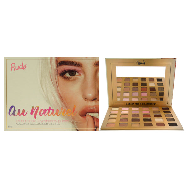 Rude Cosmetics Au Naturel 30 Eyeshadow Palette by Rude Cosmetics for Women - 1.05 oz Eye Shadow