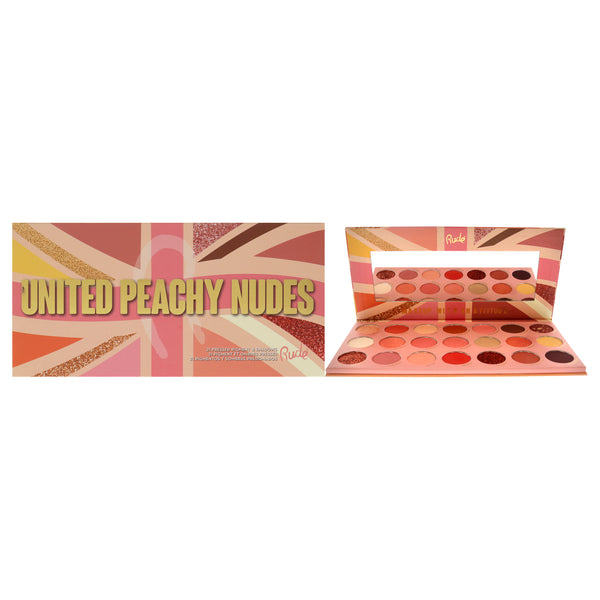 Rude Cosmetics United Peachy Nudes - 21 Pressed Pigment and Shadows Palette by Rude Cosmetics for Women - 0.74 oz Eye Shadow