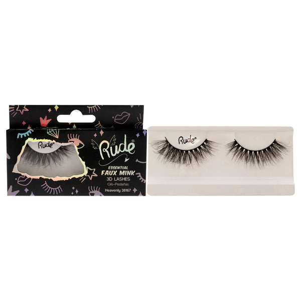 Rude Cosmetics Essential Faux Mink 3D Lashes - Heavenly by Rude Cosmetics for Women - 1 Pc Pair