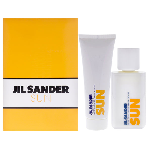 Jil Sander Sun by Jil Sander for Men - 2 Pc Gift Set 2.5oz EDT Spray, 2.5oz Hair and Body Shampoo