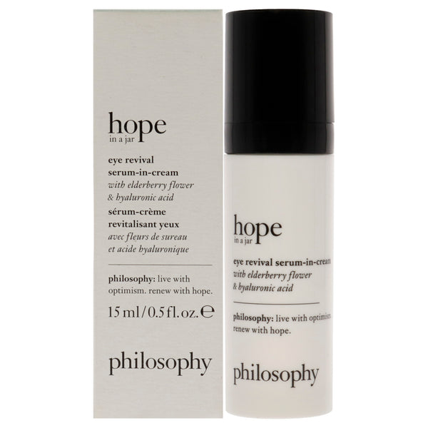 Philosophy Hope in a Jar Eye Revival Serum-In-Cream by Philosophy for Unisex - 0.5 oz Sreum