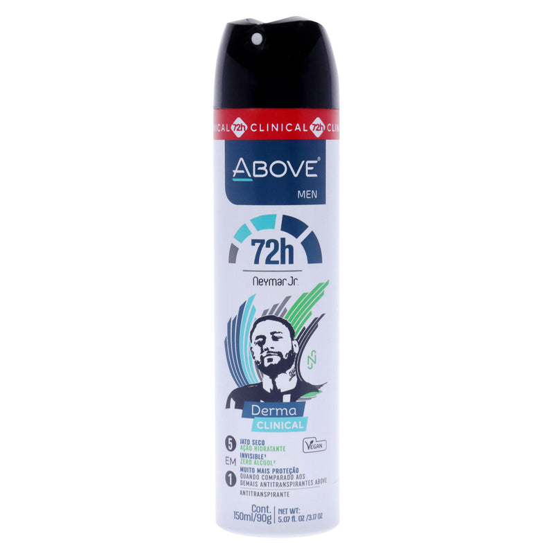 Above 72 Hours Derma Clinical Antiperspirant Deodorant - Neymar Jr by Above for Men - 3.17 oz Deodorant Spray