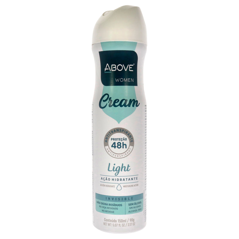 Above 48 Hours Cream Antiperspirant Deodorant - Light by Above for Women - 3.17 oz Deodorant Spray