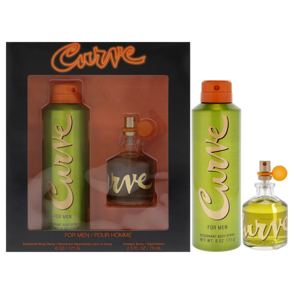 Liz Claiborne Curve by Liz Claiborne for Men - 2 Pc Gift Set 2.5oz Cologne Spray, 6oz Deodorant Body Spray