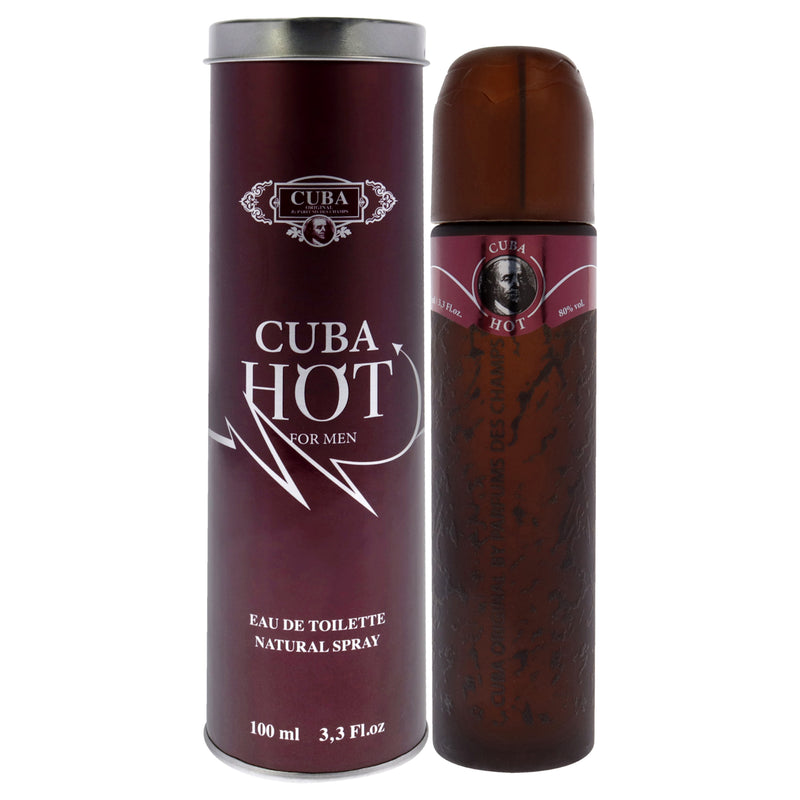 Cuba Cuba Hot by Cuba for Men - 3.3 oz EDT Spray