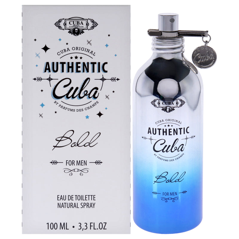 Cuba Cuba Authentic Bold by Cuba for Men - 3.3 oz EDT Spray