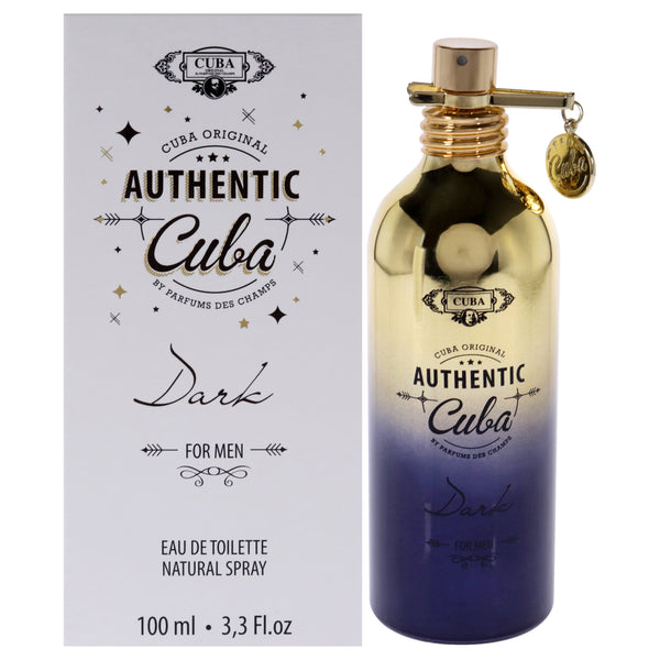 Cuba Cuba Authentic Dark by Cuba for Men - 3.3 oz EDT Spray