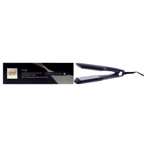 GHD GHD Max Wide Plate Styler - Black by GHD for Unisex - 2 Inch Flat Iron