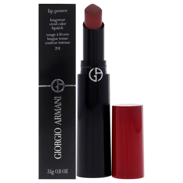 Giorgio Armani Lip Power Longwear Vivid Color Lipstick - 201 Majestic by Giorgio Armani for Women - 0.11 oz Lipstick