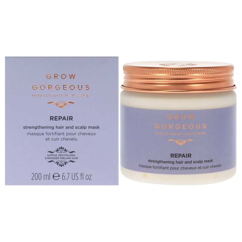 Grow Gorgeous Repair Strengthening Hair and Scalp Mask by Grow Gorgeous for Unisex - 6.7 oz Masque