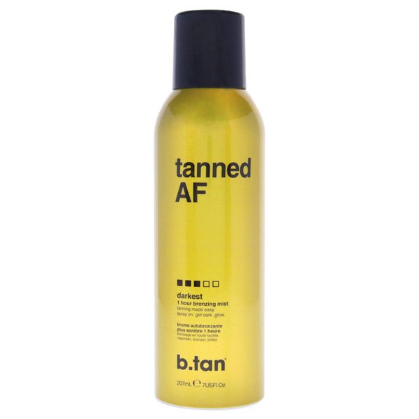 B.Tan Tanned AF Darkest Self Tan Bronzing Mist by B.Tan for Unisex - 7 oz Bronzer