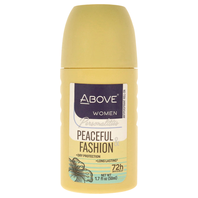 Above 72 Hours Personalities Antiperspirant Deodorant - Peaceful and Fashion by Above for Women - 1.7 oz Deodorant Roll-On