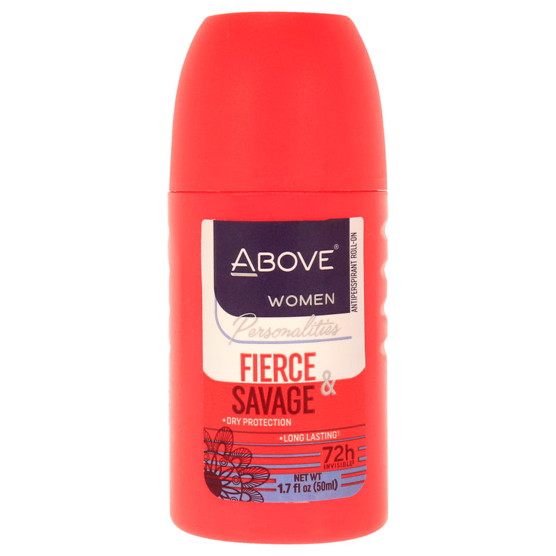 Above 72 Hours Personalities Antiperspirant Deodorant - Fierce and Savage by Above for Women - 1.7 oz Deodorant Roll-On