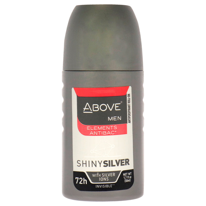 Above 72 Hours Elements Antibac Antiperspirant Deodorant - Shiny Silver by Above for Men - 1.7 oz Deodorant Roll-On