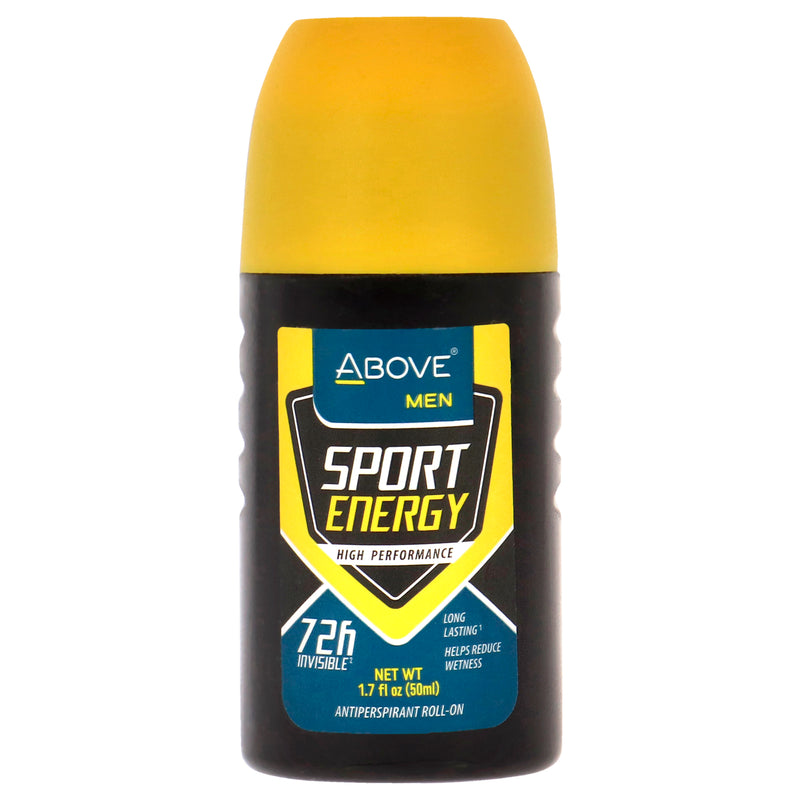 Above 72 Hours Sport Energy Antiperspirant Deodorant by Above for Men - 1.7 oz Deodorant Roll-On