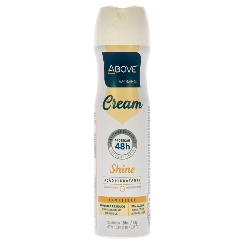 Above 48 Hours Cream Antiperspirant Deodorant - Shine by Above for Women - 3.17 oz Deodorant Spray