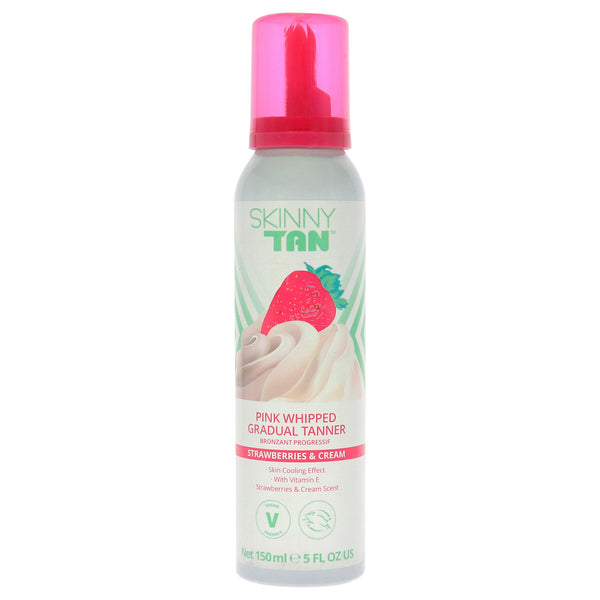 Skinny Tan Strawberries and Cream Pink Whipped Gradual Tanner by Skinny Tan for Women - 5 oz Bronzer