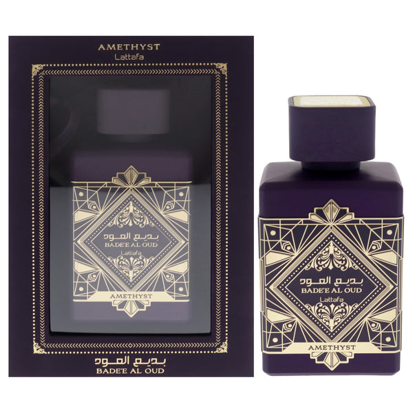 Lattafa Badee Al Oud Amethyst by Lattafa for Women - 3.4 oz EDP Spray