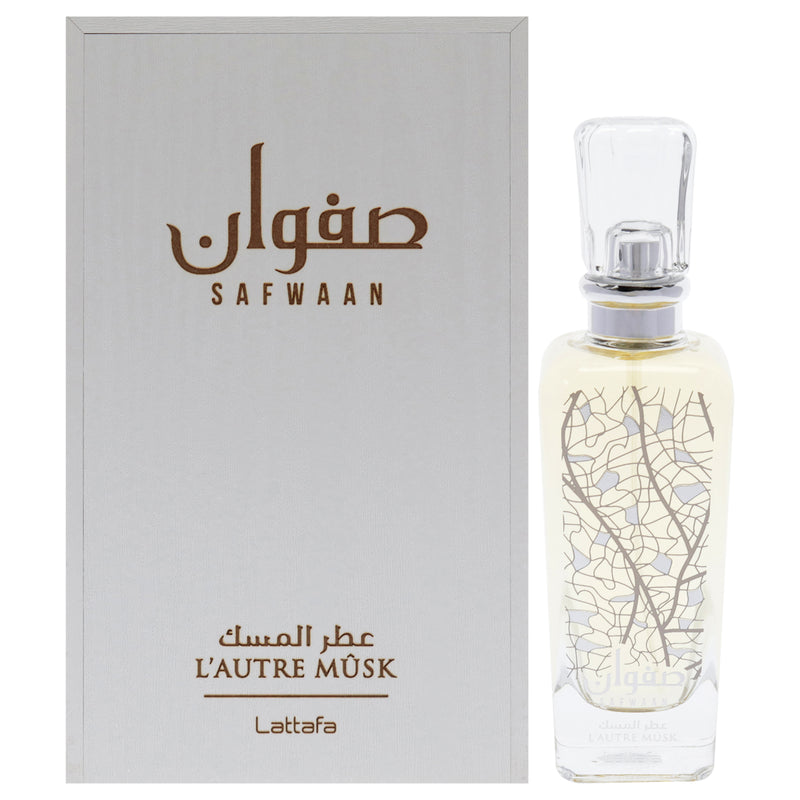 Lattafa Safwaan Lature Musk by Lattafa for Women - 3.4 oz EDP Spray