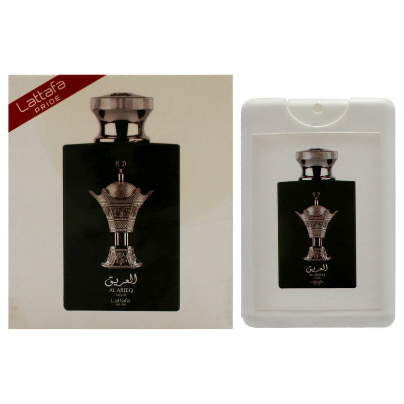 Lattafa Al Areeq Silver by Lattafa for Men - 0.67 oz EDP Spray (Mini)