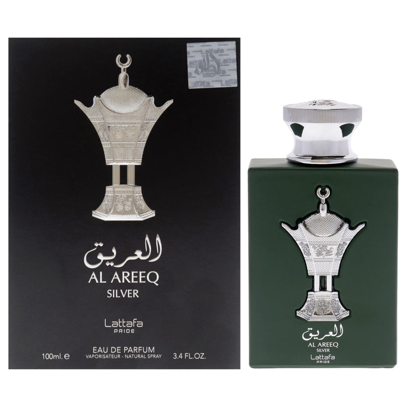 Lattafa Al Areeq Silver by Lattafa for Men - 3.4 oz EDP Spray