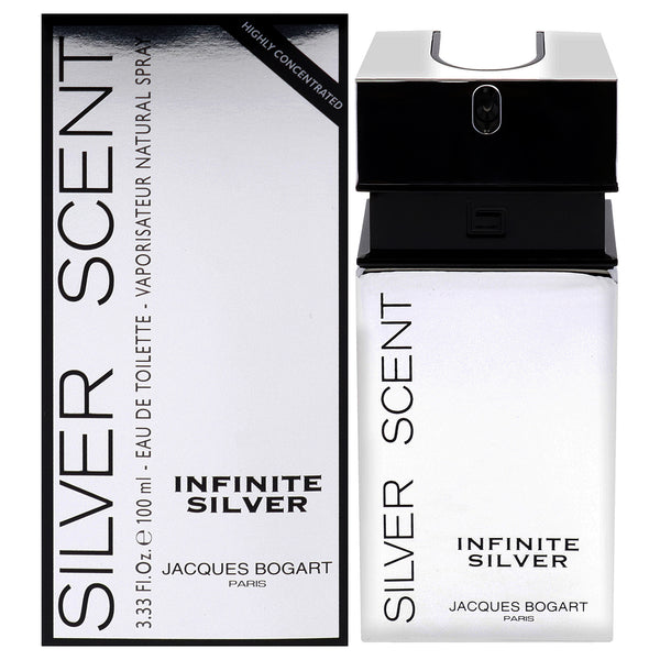 Jacques Bogart Silver Scent Infinite Silver by Jacques Bogart for Men - 3.33 oz EDT Spray