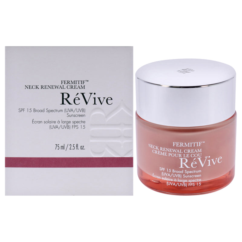 ReVive Fermitif Neck Renewal Cream Sunscreen SPF 15 by Revive for Women - 2.5 oz Sunscreen