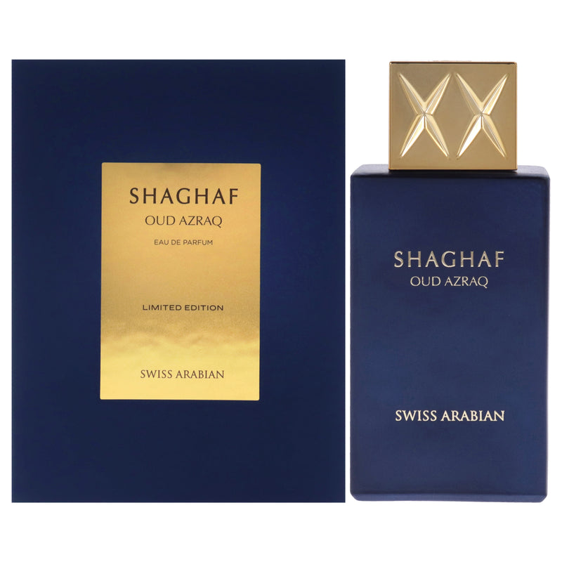 Swiss Arabian Shaghaf Oud Azraq by Swiss Arabian for Unisex - 2.5 oz EDP Spray (Limited Edition)