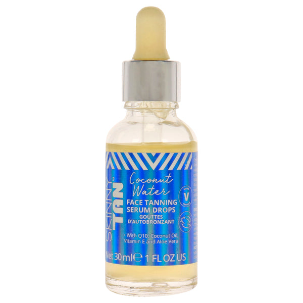 Skinny Tan Coconut Water Face Serum Tanning Drops by Skinny Tan for Women - 1 oz Serum