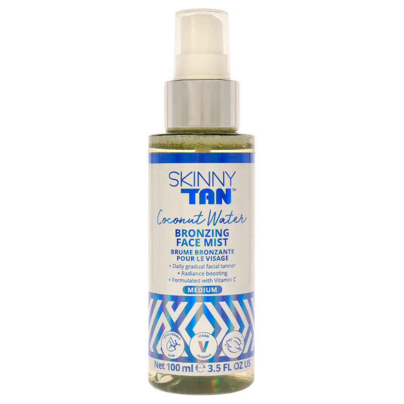 Skinny Tan Coconut Water Bronzing Face Mist - Medium by Skinny Tan for Women - 3.5 oz Mist