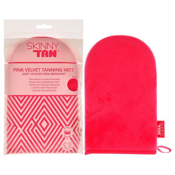 Skinny Tan Pink Velvet Tanning Mitt by Skinny Tan for Women - 1 Pc Applicator