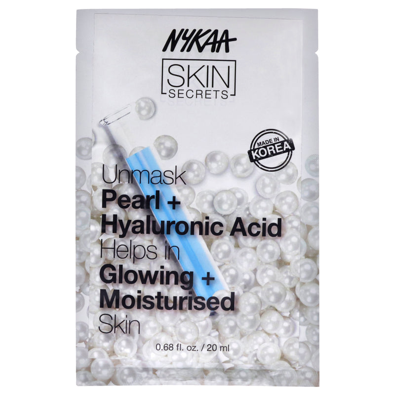 Nykaa Naturals Skin Secrets Sheet Mask - Pearl and Hyaluronic Acid by Nykaa Naturals for Women - 1 Pc Mask