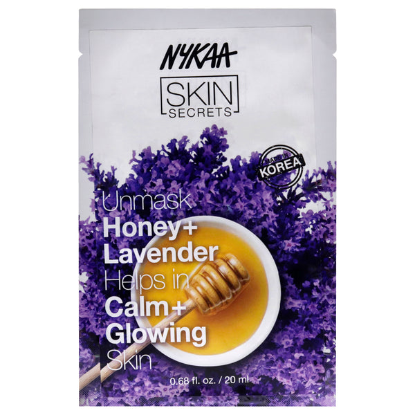 Nykaa Naturals Skin Secrets Sheet Mask - Honey and Lavender by Nykaa Naturals for Women - 1 Pc Mask