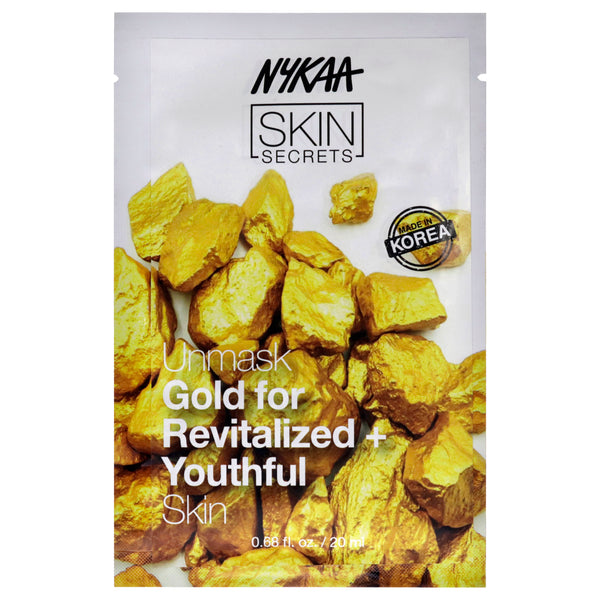 Nykaa Naturals Skin Secrets Sheet Mask - Gold by Nykaa Naturals for Women - 1 Pc Mask