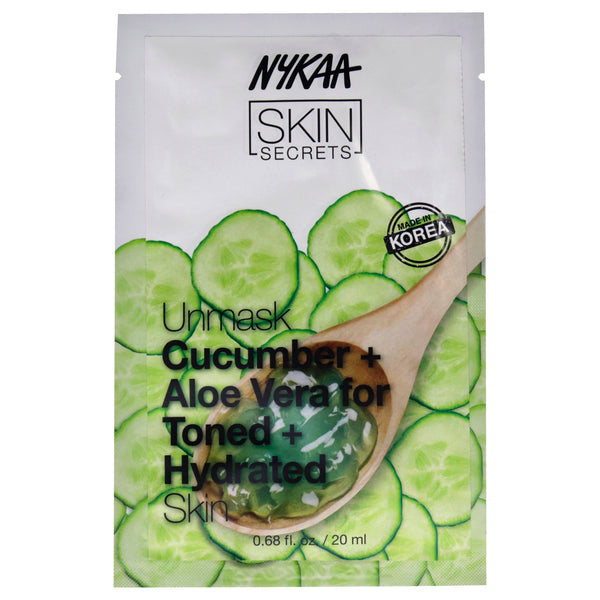 Nykaa Naturals Skin Secrets Sheet Mask - Cucumber and Aloe by Nykaa Naturals for Women - 1 Pc Mask