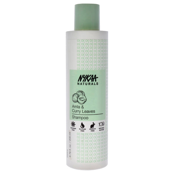 Nykaa Naturals Shampoo - Amla and Curry Leaves by Nykaa Naturals for Women - 6.76 oz Shampoo