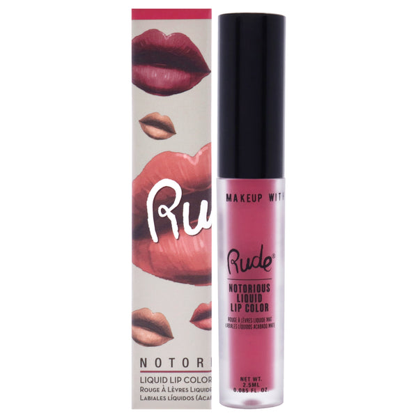 Rude Cosmetics Notorious Rich Long Liquid Lip Color - Corrupted Heart by Rude Cosmetics for Women - 0.1 oz Lipstick